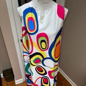Abstract Print Maxi Dress